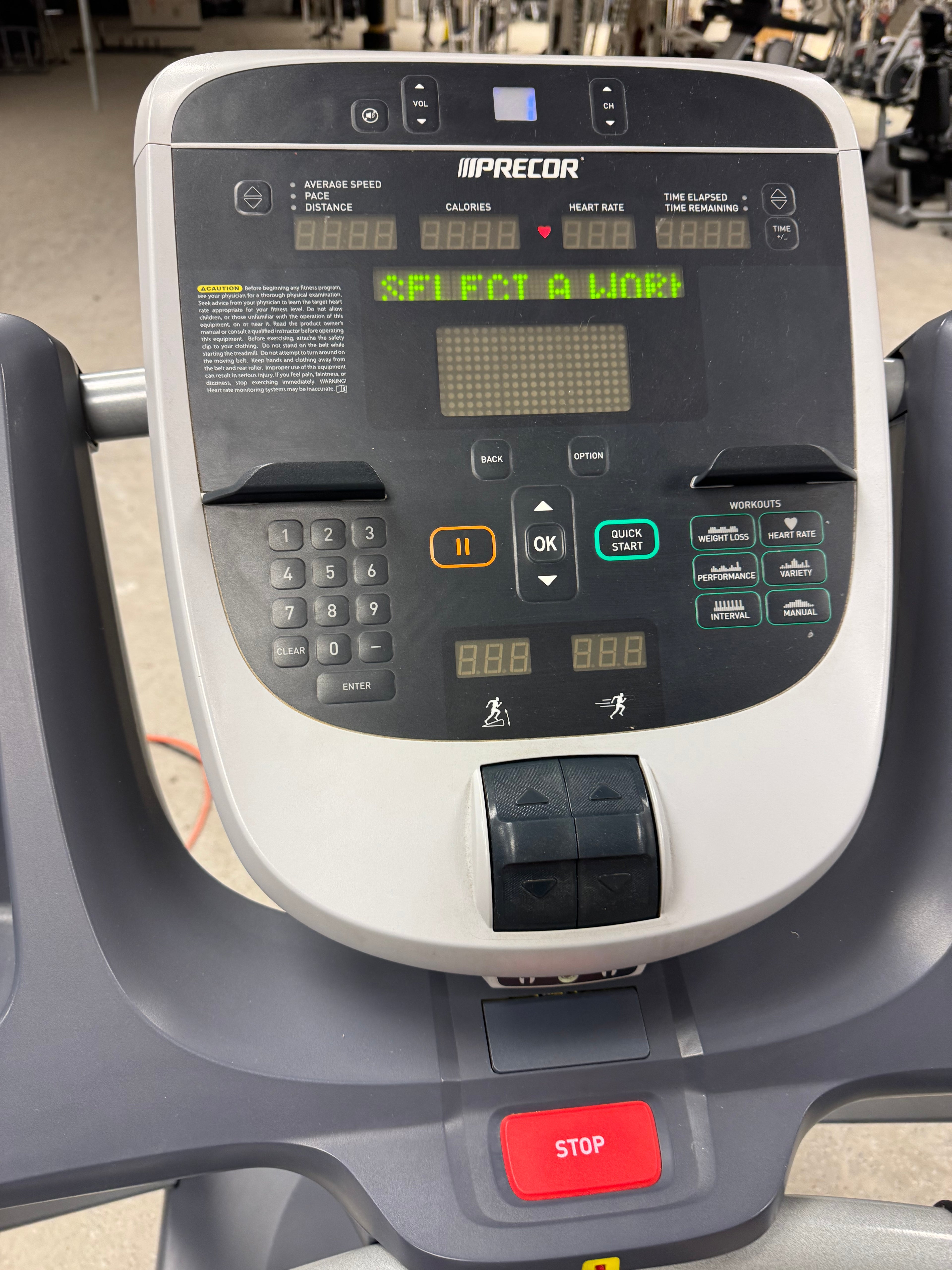 Precor 833 Treadmill with P30 Console