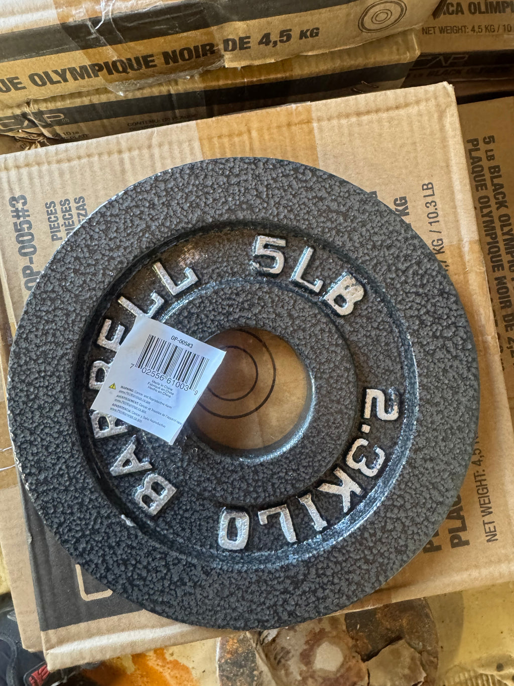 CAP Barbell 5lb Cast Iron Olympic Plate Set