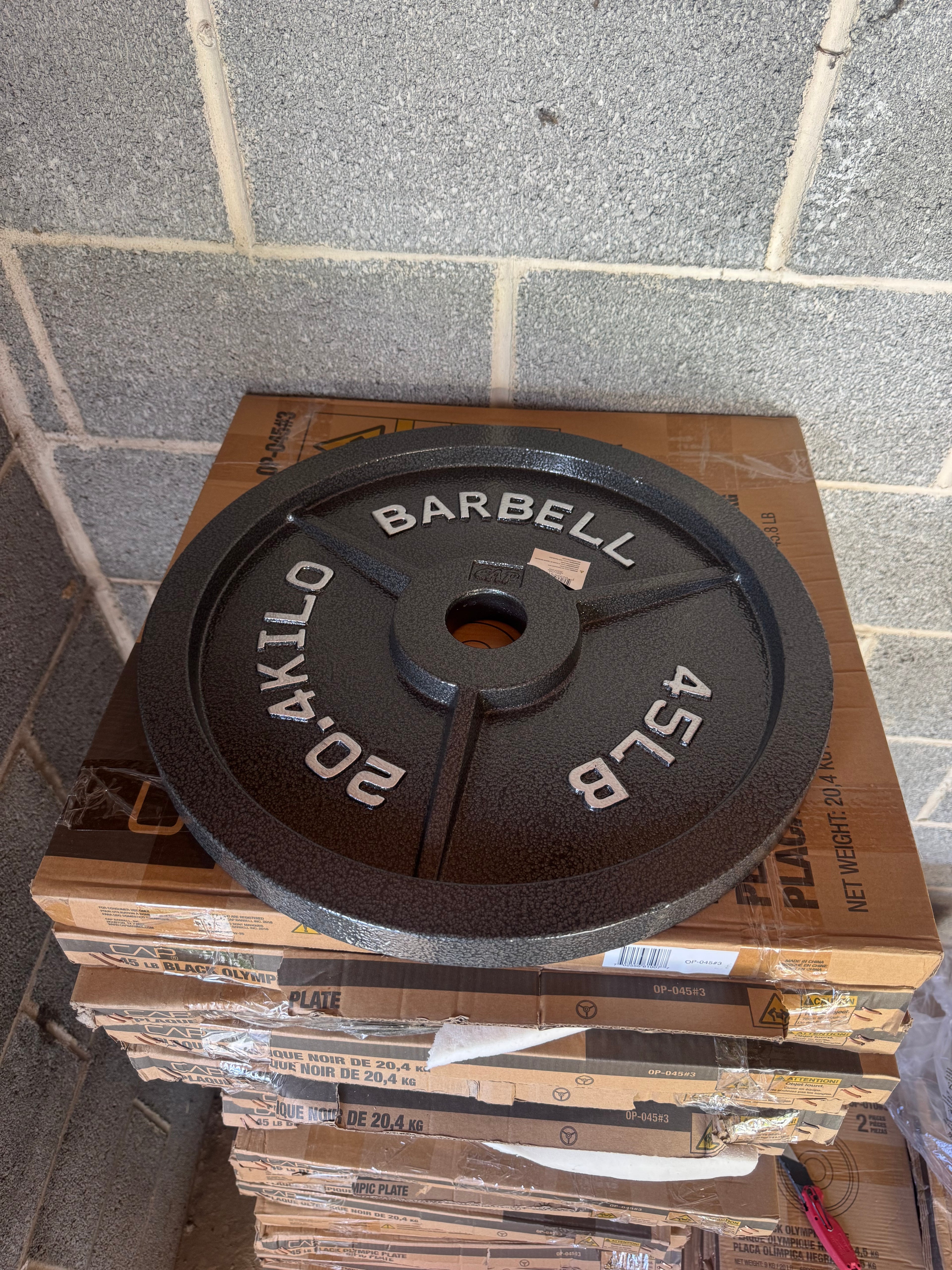 CAP Barbell 45lb Cast Iron Olympic Plate