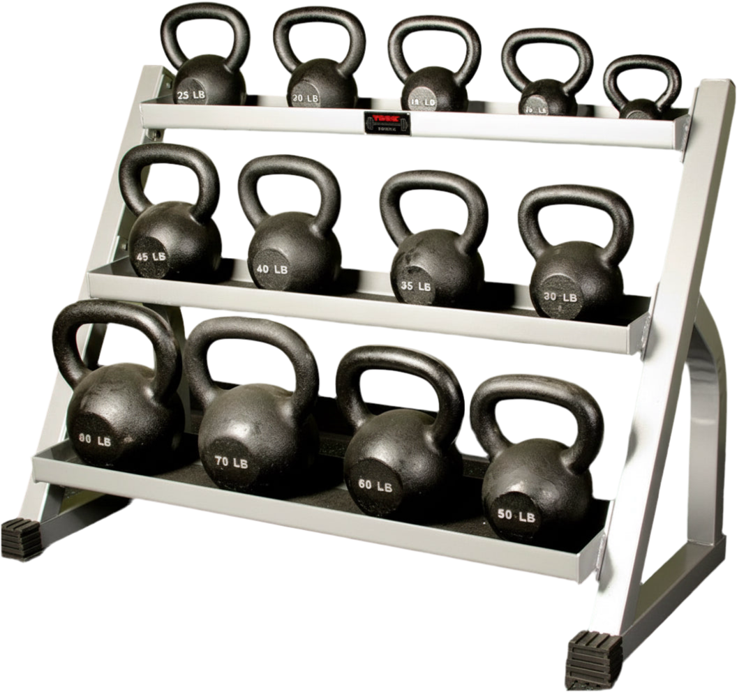 York Barbell Kettlebell Rack